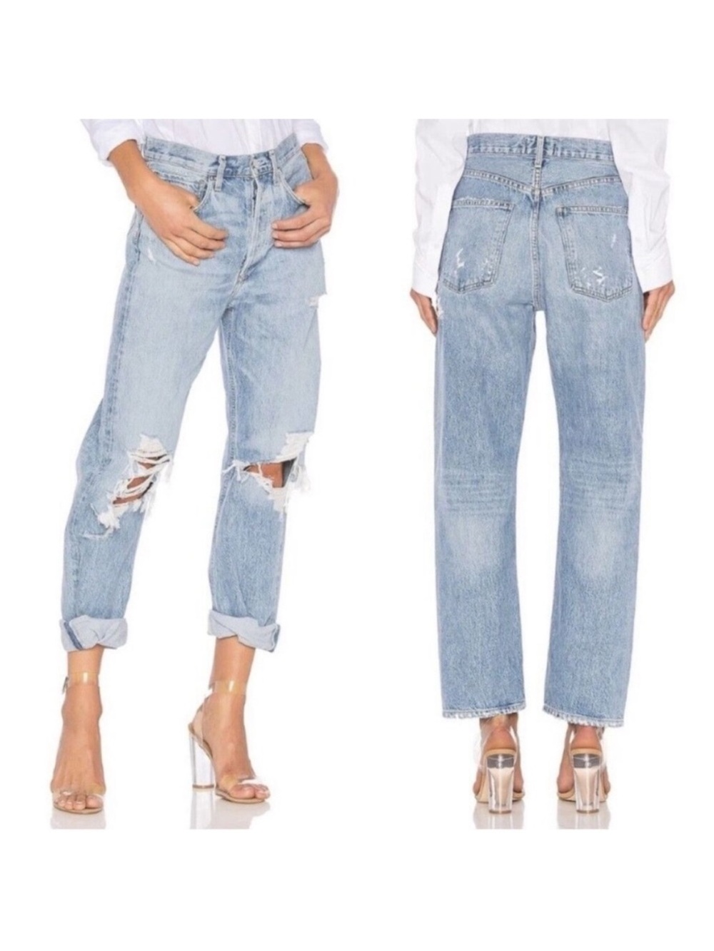 AGOLDE 90's Mid Rise Loose Fit Jeans Fall Out Size 27